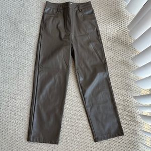 Brown Leather Pants